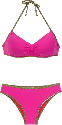 gold-tone trimming bikini set