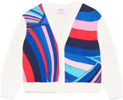 Iride-print cardigan