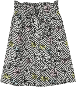 graphic-print midi skirt 