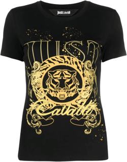 Tiger Head-motif cotton T-shirt