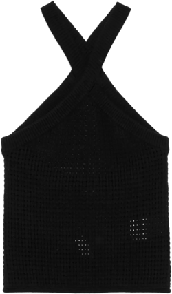 crochet halterneck tank top