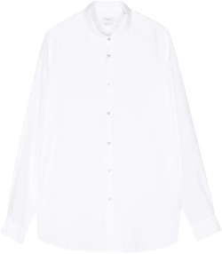 spread-collar long-sleeve shirt