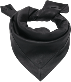 Leather Scarf In Black