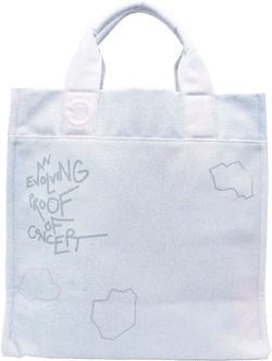 slogan-print cotton tote bag