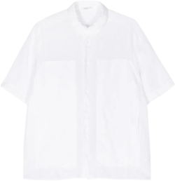 decorative-stitching shortsleeve shirt
