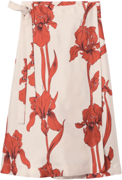 wrap-design skirt 
