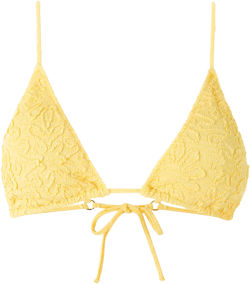 Aava jacquard bikini top
