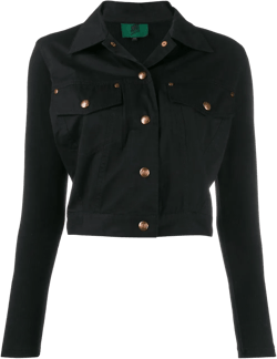 snap cropped jacket
