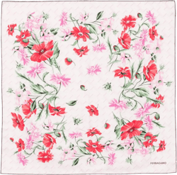 floral-print scarf