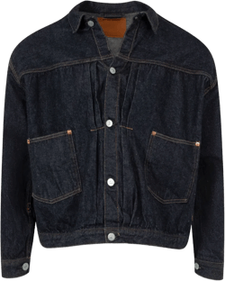 Blue Tracker 1p Denim Jacket In Indigo One Wash