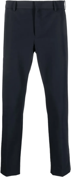 straight-leg tailored trousers