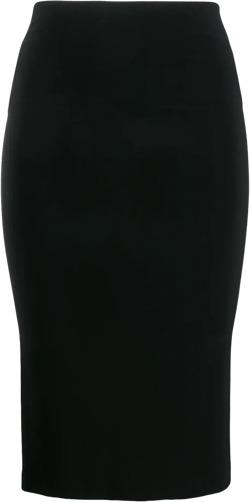 mid-length fitted tube-skirt 