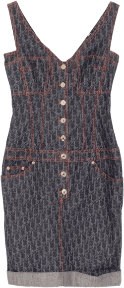 2006 sleeveless denim dress