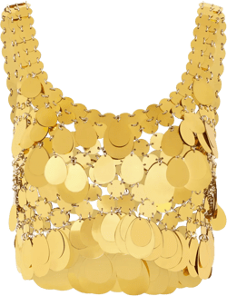 sequinned cropped top