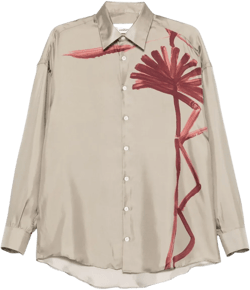 floral-print shirt