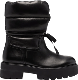 quilted panelled ankle boots