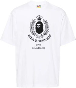 crest college logo relaxed fit tee