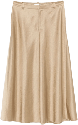satin midi skirt 