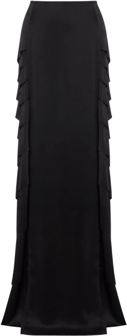 satin maxi skirt