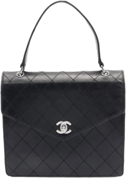 1997-1999 CC Quilted Caviar Top Handle Flap handbag