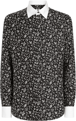 floral-print shirt
