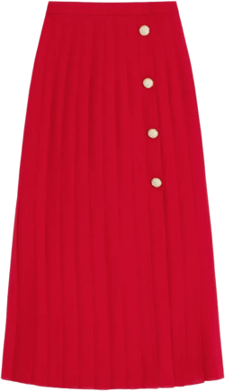 georgette midi skirt