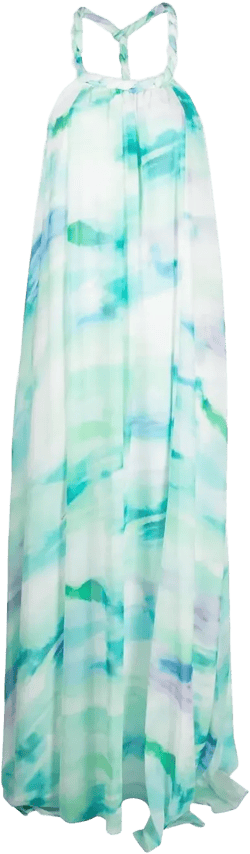 Abito lungo in chiffon dress 