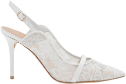 Marion 85mm lace slingbacks