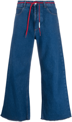 mid-rise wide-leg jeans