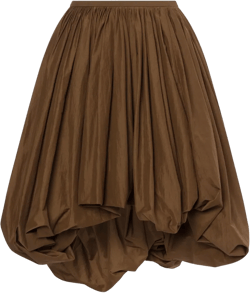 puff midi skirt