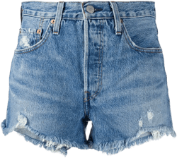 distressed jean shorts