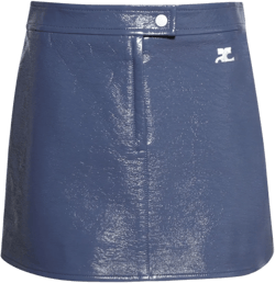logo mini skirt