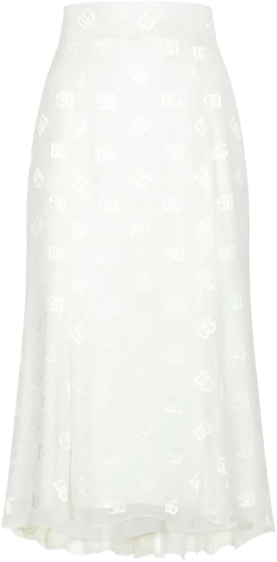 DG logo godet skirt