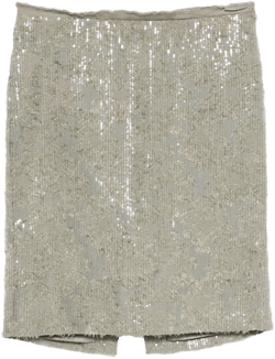 sequinned mini skirt