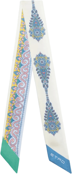 paisley-print silk scarf