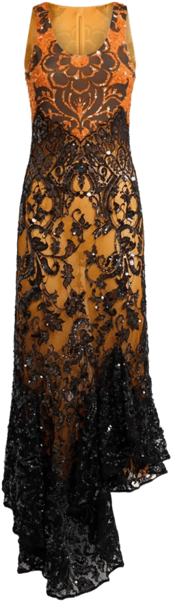 fully embroidered dress