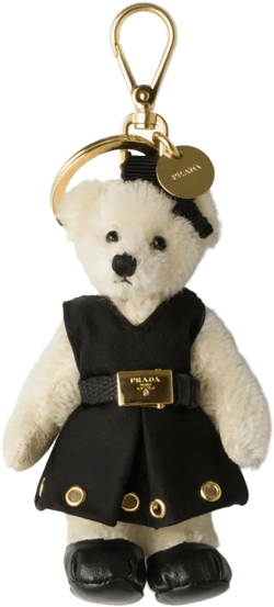 bear charm keychain