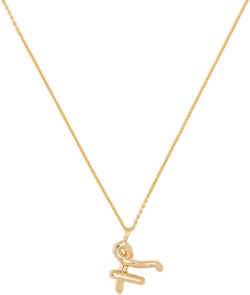 charm-detail chain necklace