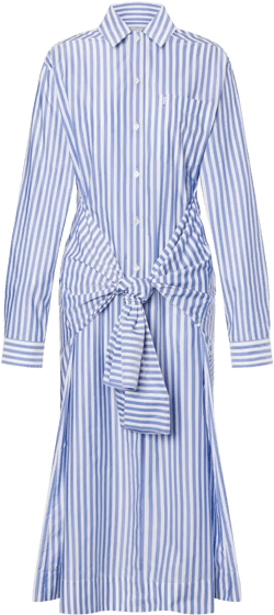 striped shirt dress