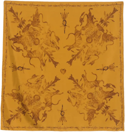 x Benni Bosetto printed silk scarf 
