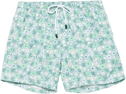 floral-print swim shorts