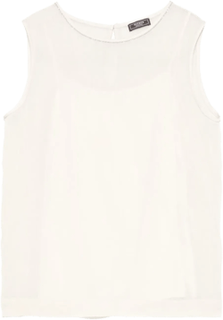 crew-neck blouse