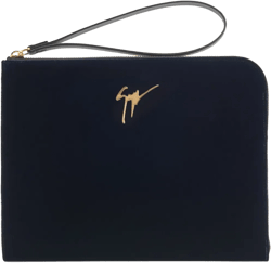 Fabian logo-plaque clutch bag