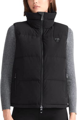 TUMI Women's Heat Seal Quilted Midweight PrimaLoft-Filled Vest - Sleek Nylon Vest with Pockets - Women's Wear X-Small Black