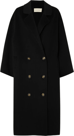 Borneo oversized double-breasted wool and cashmere-blend coat