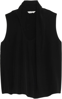 Matte Silk Draped Tank