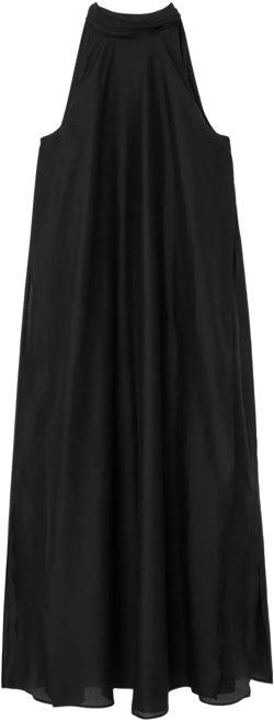 HALTERNECK A-LINE MAXI DRESS