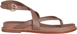 Allegra James Elise Leather Flat Sandal
