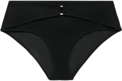 High-waisted towel-effect bikini bottom