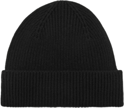 Wool and cashmere-blend ribbed hat